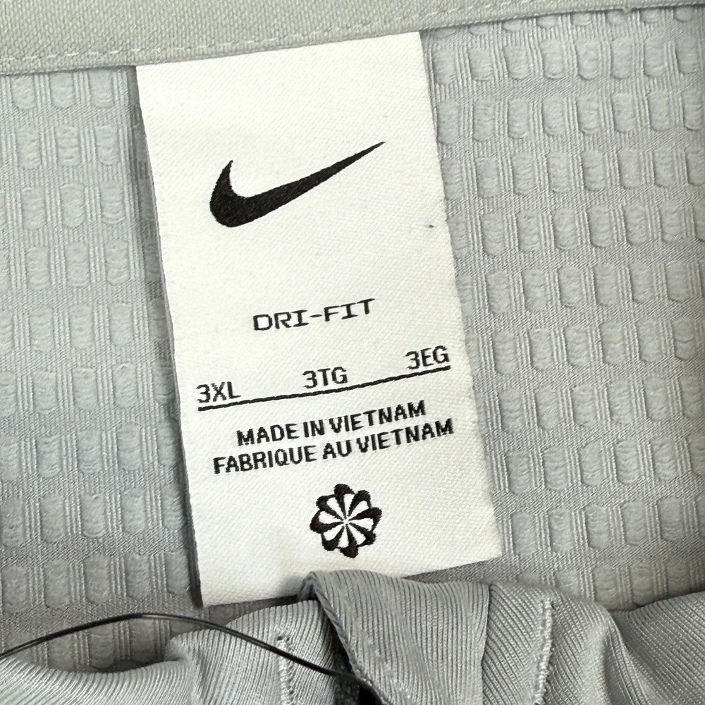 Nike Mens‎ Dri Fit Victory Gray 1/2 Zip Golf Pullover FD5837-077 Size 3XL NEW